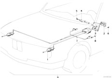 E30 320i M20 Cabrio / Lighting/  Headlight Vertical Aim Control