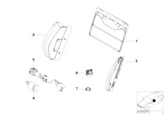 E46 M3 S54 Coupe / Seats Lumbar Support Front