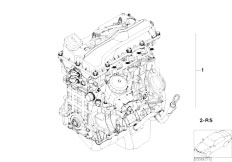 E46 318i N46 Sedan / Engine/  Short Engine