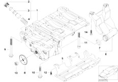 E93 320i N46N Cabrio / Engine/  Oil Pump And Compensating Shaft Unit