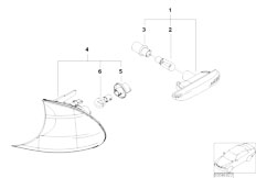 E46 318ti N42 Compact / Lighting/  Indicators Front Side