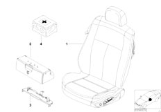 E46 320i M52 Touring / Seats/  Electrically Adjustable Front Seat