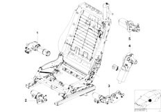 E46 330Ci M54 Cabrio / Seats Seat Adjustment Electr