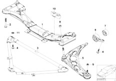 E46 325i M54 Touring / Front Axle Front Axle Support Wishbone
