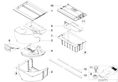 E39 M5 S62 Sedan / Vehicle Trim/  Multifunctional Pan Trunk