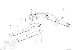 E38 750iL M73N Sedan / Engine/  Cooling System Pipe