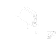 E46 318ti N46 Compact / Seats Retrofit 3rd Head Restraint Rear