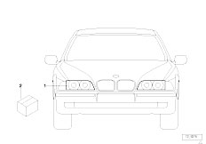 E39 535i M62 Sedan / Lighting/  Install Kit Xenon Light