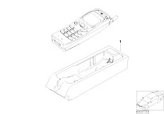 E46 330Ci M54 Cabrio / Communication Systems/  Single Parts F Nokia 3110 Centre Console