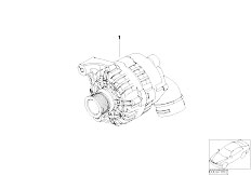 E85 Z4 2.2i M54 Roadster / Engine Electrical System/  Compact Alternator