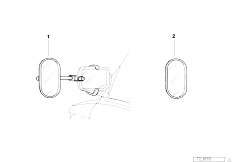 E91 323i N52 Touring / Vehicle Trim/  Exterior Mirror For Towing