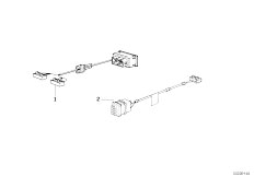 E34 520i M20 Sedan / Audio Navigation Electronic Systems/  Loudspeaker Adapter Tubing