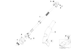 E39 520d M47 Touring / Steering/  Steer Col Lower Joint Assembly