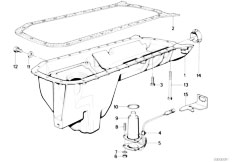 E32 735iL M30 Sedan / Engine/  Oil Pan Oil Level Indicator