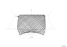 E92 325i N53 Coupe / Vehicle Trim/  Boot Trunk Floor Net