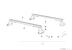 E34 525i M50 Touring / Universal Accessories/  Rack Support