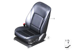 E65 735i N62 Sedan / Seats/  Seat Complete Front