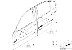 E46 318i N46 Touring / Vehicle Electrical System/  Door Cable Harness