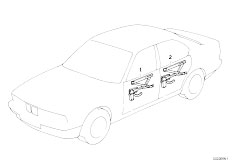 E36 318is M44 Sedan / Vehicle Trim/  Electr Window Lifter