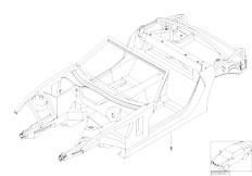 E85 Z4 2.2i M54 Roadster / Bodywork Body Skeleton