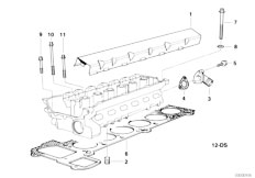 E39 523i M52 Touring / Engine/  Cylinder Head Attached Parts