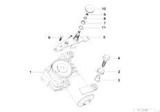 E39 540i M62 Touring / Vehicle Electrical System/  Single Parts For Rear Window Wiper