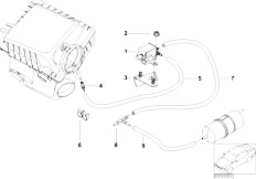 E53 X5 4.6is M62 SAV / Fuel Preparation System Vacuum Control Choke