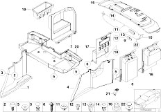 E39 520d M47 Sedan / Vehicle Trim/  Trunk Trim Panel-2