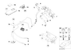 E65 745i N62 Sedan / Front Axle/  Valve Block And Add On Parts Dyn Drive