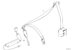 E32 740i M60 Sedan / Restraint System And Accessories/  Safety Belt