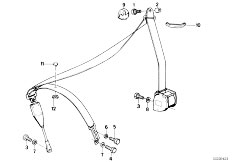 E30 325i M20 4 doors / Restraint System And Accessories Front Safety Belt Mounting Parts