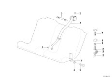 E31 850Ci M73 Coupe / Restraint System And Accessories Safety Belt Rear