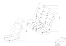 E83 X3 3.0i M54 SAV / Seats/  Seat Cover Bmw Design