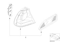 E46 316ti N40 Compact / Lighting/  Rear Light Chrom