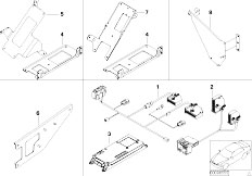 E46 M3 S54 Cabrio / Communication Systems/  Single Parts F Cordless Lugga Compartm