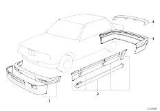 E30 316i M10 4 doors / Vehicle Trim/  Aerodynamics Package