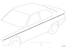 E32 750iL M70 Sedan / Vehicle Trim/  Ornamental Strips Universell