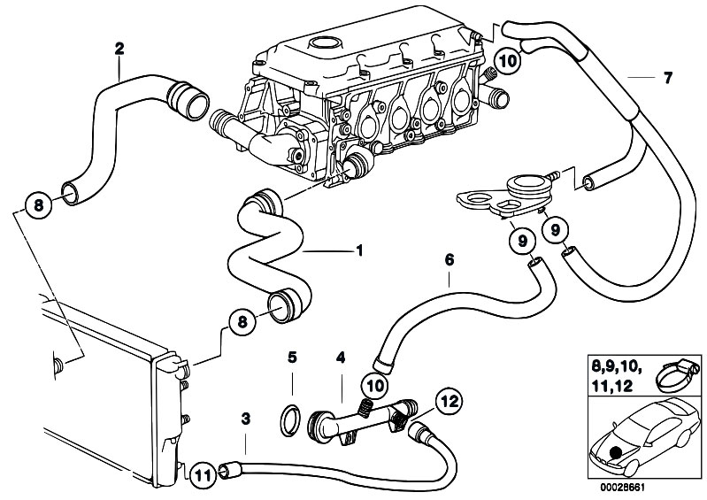 Original Parts for E36 316i 1.9 M43 Compact / Engine ... 54 supercharged engine cooling diagram 