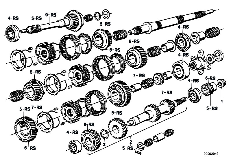 getrag 6 speed transmission parts
