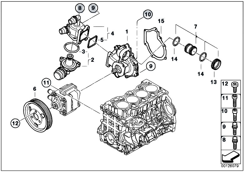 Cooling System Coolant Hoses For Bmw 3 E90 330i N52 Sedan