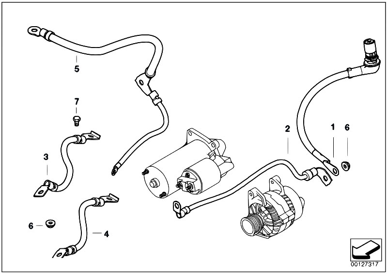 Original Parts For E46 330d M57n Sedan    Engine Electrical