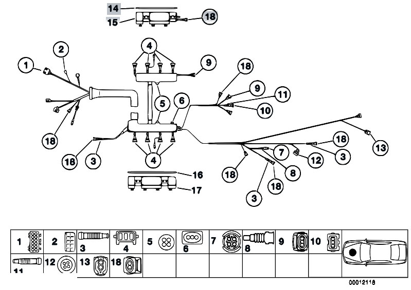 Original Parts for E39 540i M62 Touring / Engine Electrical System