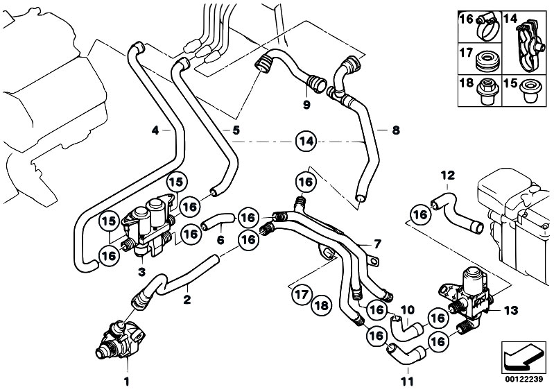 Original Parts for E65 745d M67N Sedan / Heater And Air Conditioning ...