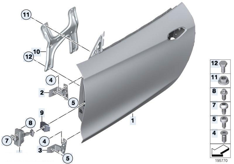 Original Parts for E89 Z4 30i N52N Roadster / Bodywork/ Front Door