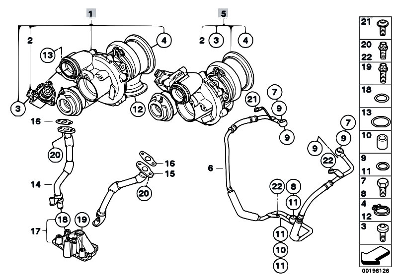 Original Parts For F01 750i N63 Sedan    Engine   Turbo