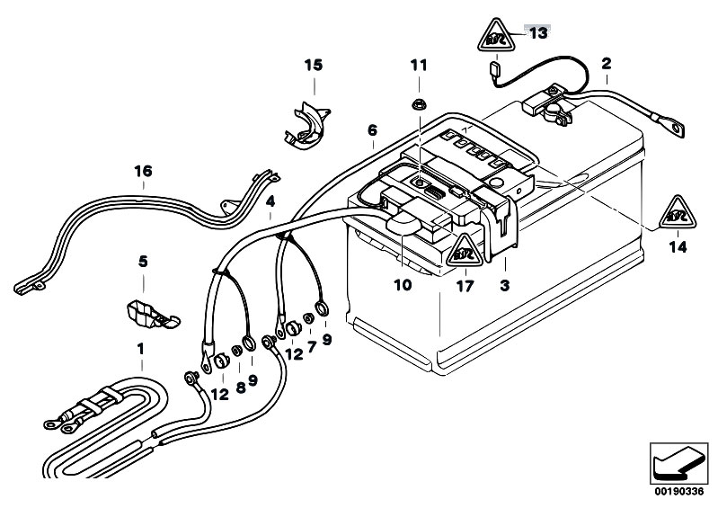 Batterie für BMW E91 330d 3.0 231 PS Diesel 170 kW 2004 - 2008 M57 D30  (306D3) ▷ AUTODOC