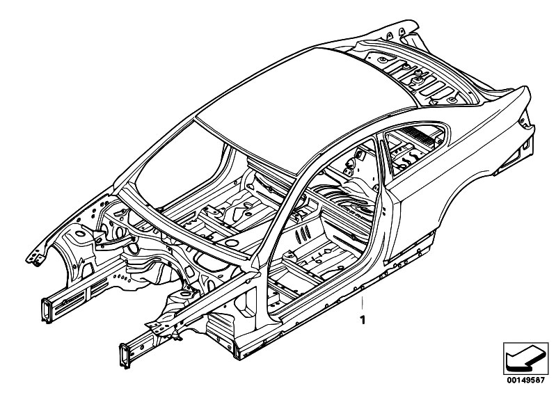 Original Parts for E92 316i N43 Coupe / Bodywork/ Body Skeleton