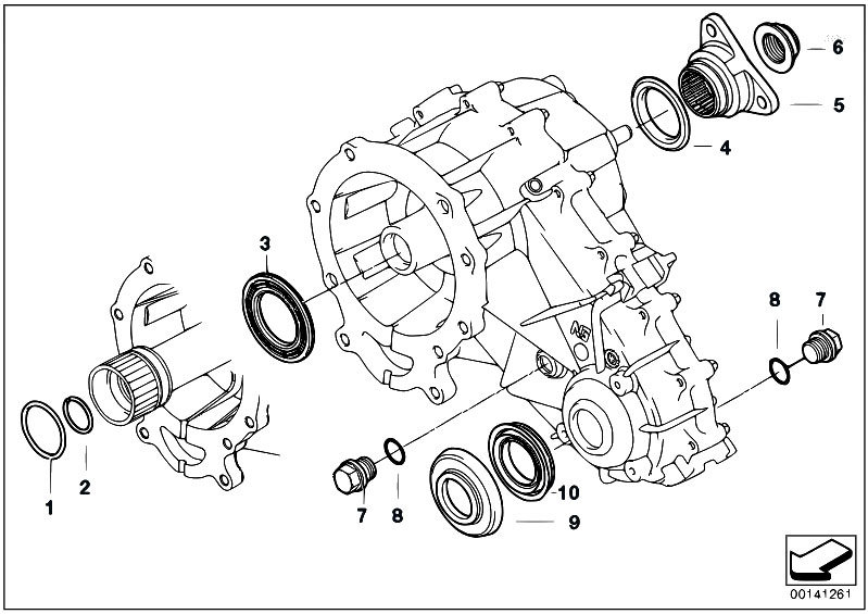 Original Parts For E53 X5 3 0d M57 Sav Transfer Box Single Parts F Transfer Case Nv 125 Estore Central Com