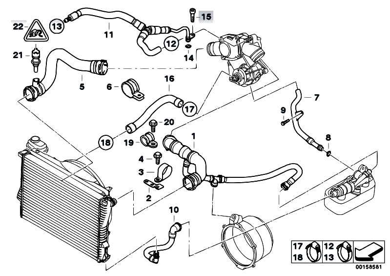 N54 Engine Cooling System Diagram