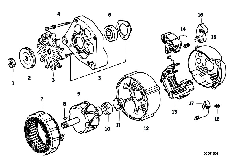 Original Parts For E36 318i M40 Sedan    Engine Electrical